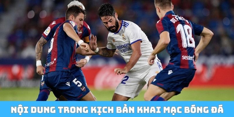 Nội dung chính trong kịch bản khai mạc giải bóng đá
